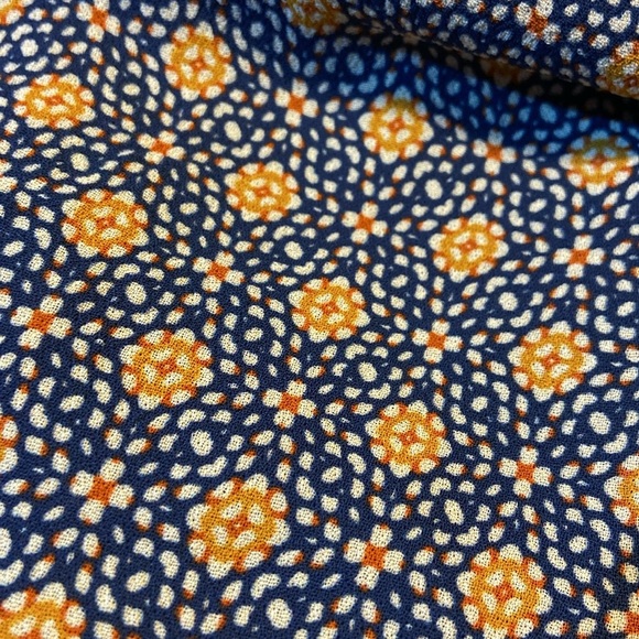 NWOT LENON Women's Sample Wrap Dress- Puff Sleeves Asymmetrical Tie Waist Floral - Picture 7 of 7